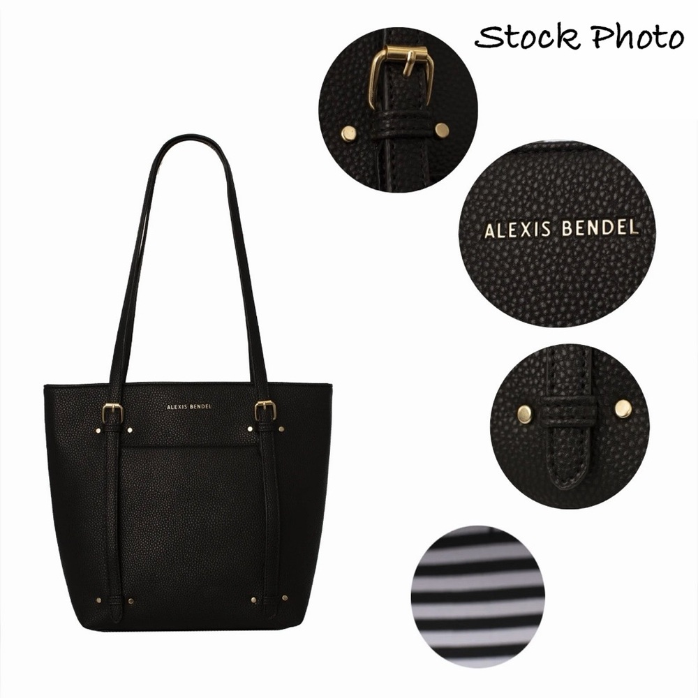 Alexis Bendel Black Tote Bag EUC